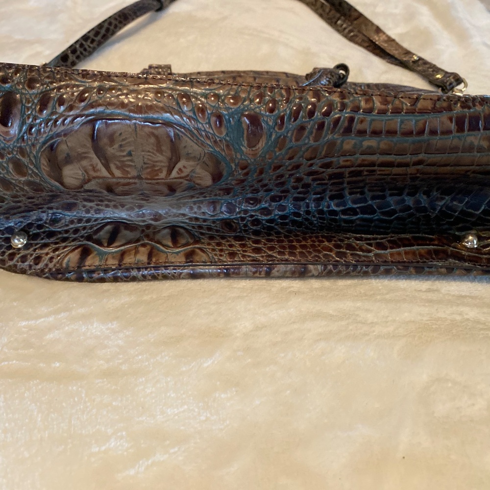 Brahmin Crocodile-Embossed Shoulder Bag - Picture 4 of 15
